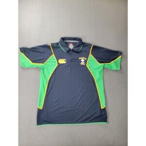 Royal Irish Rugby Shirt Mens Large Navy Green Canterbury‎ Polo Elite Kiwi